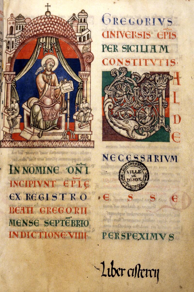Dijon, Bibl. mun., ms. 0180, f. 001 - vue 1