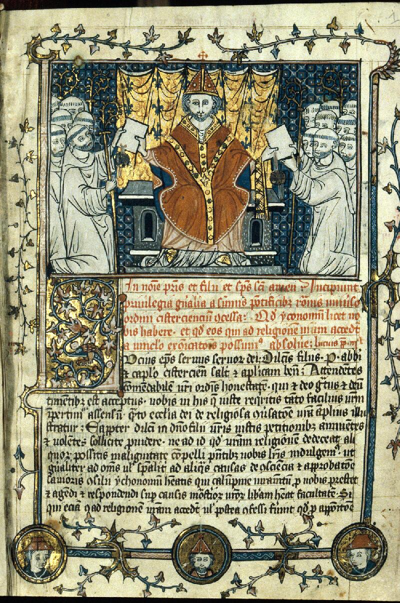 Dijon, Bibl. mun., ms. 0598, f. 001 - vue 1