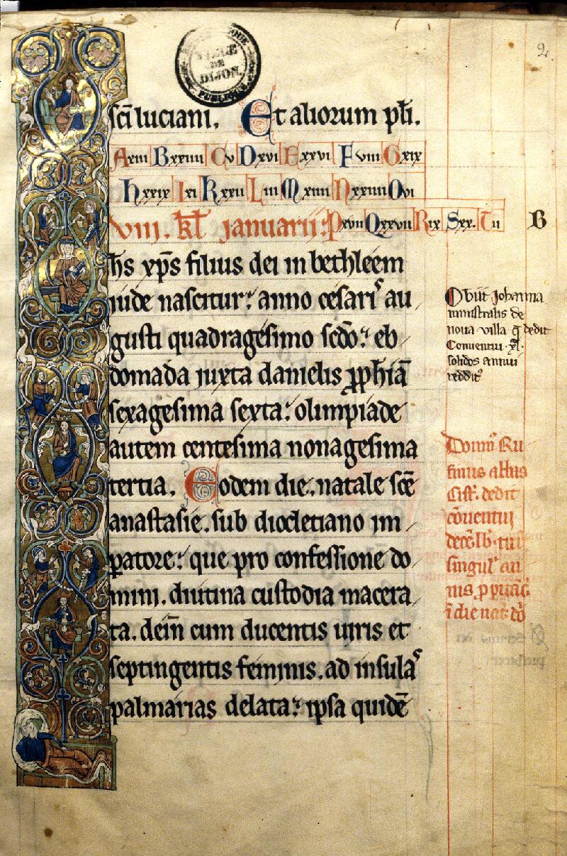 Dijon, Bibl. mun., ms. 0633, f. 002 - vue 1