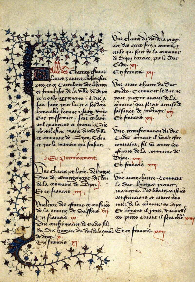 Dijon, Bibl. mun., ms. 0740, f. 0IX