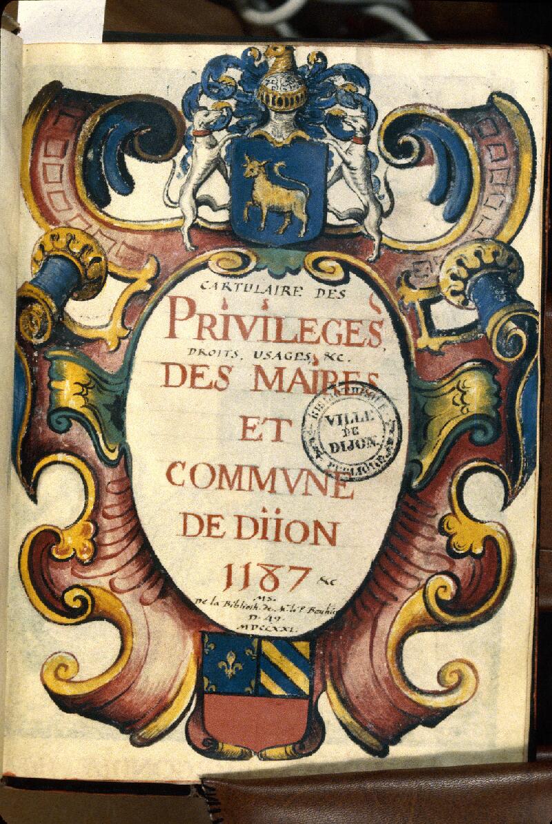 Dijon, Bibl. mun., ms. 0741, f. I