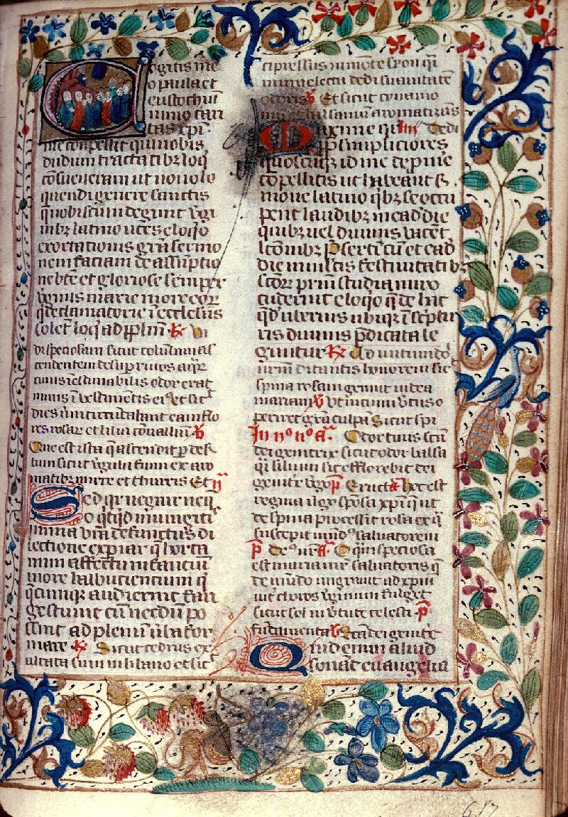 Dole, Bibl. mun., ms. 0041, p. 617 - vue 1
