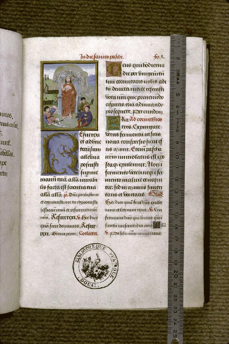 Douai, Bibl. mun., ms. 0091, f. 004 bis - vue 1