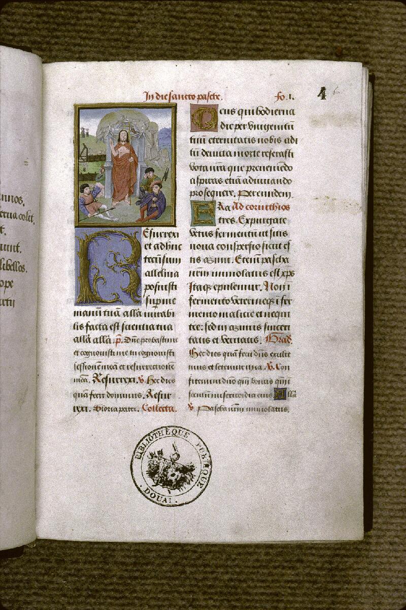 Douai, Bibl. mun., ms. 0091, f. 004 bis - vue 2