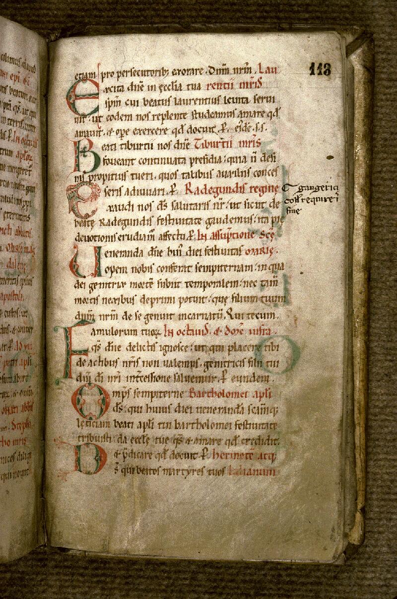 Douai, Bibl. mun., ms. 0093, f. 113 - vue 1
