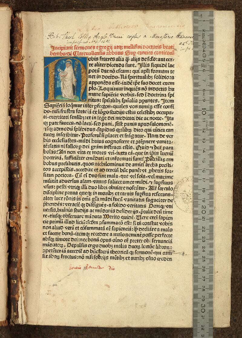 Douai, Bibl. mun., inc. RA 046, f. 001 - vue 1