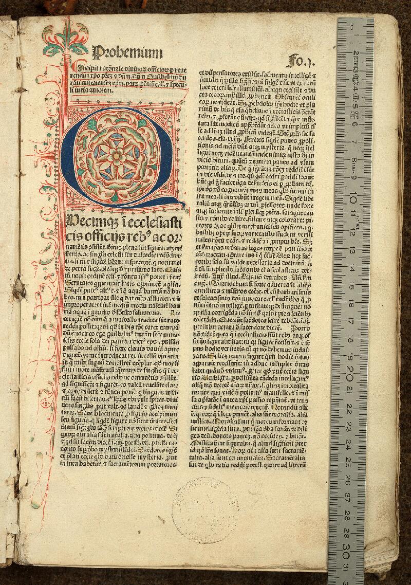 Douai, Bibl. mun., inc. RA 081, f. 001 - vue 1