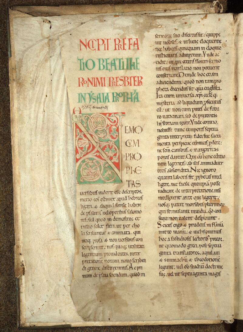 Douai, Bibl. mun., ms. 0005, f. 000Av - vue 2