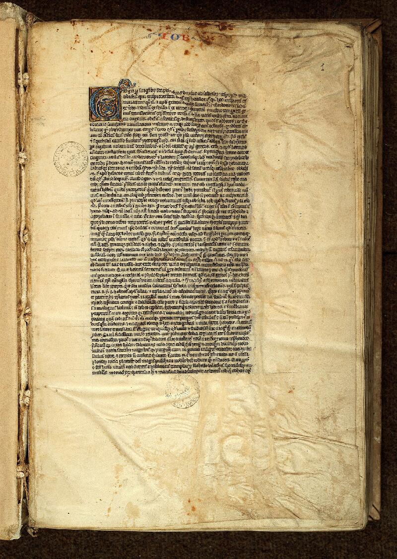 Douai, Bibl. mun., ms. 0017, t. V, f. 001 - vue 2