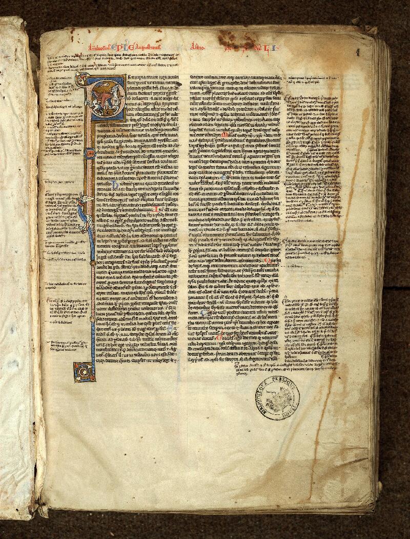 Douai, Bibl. mun., ms. 0017, t. X, f. 001 - vue 2