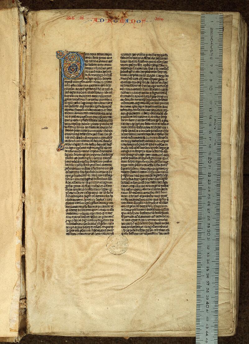 Douai, Bibl. mun., ms. 0018, t. II, f. 001 - vue 1