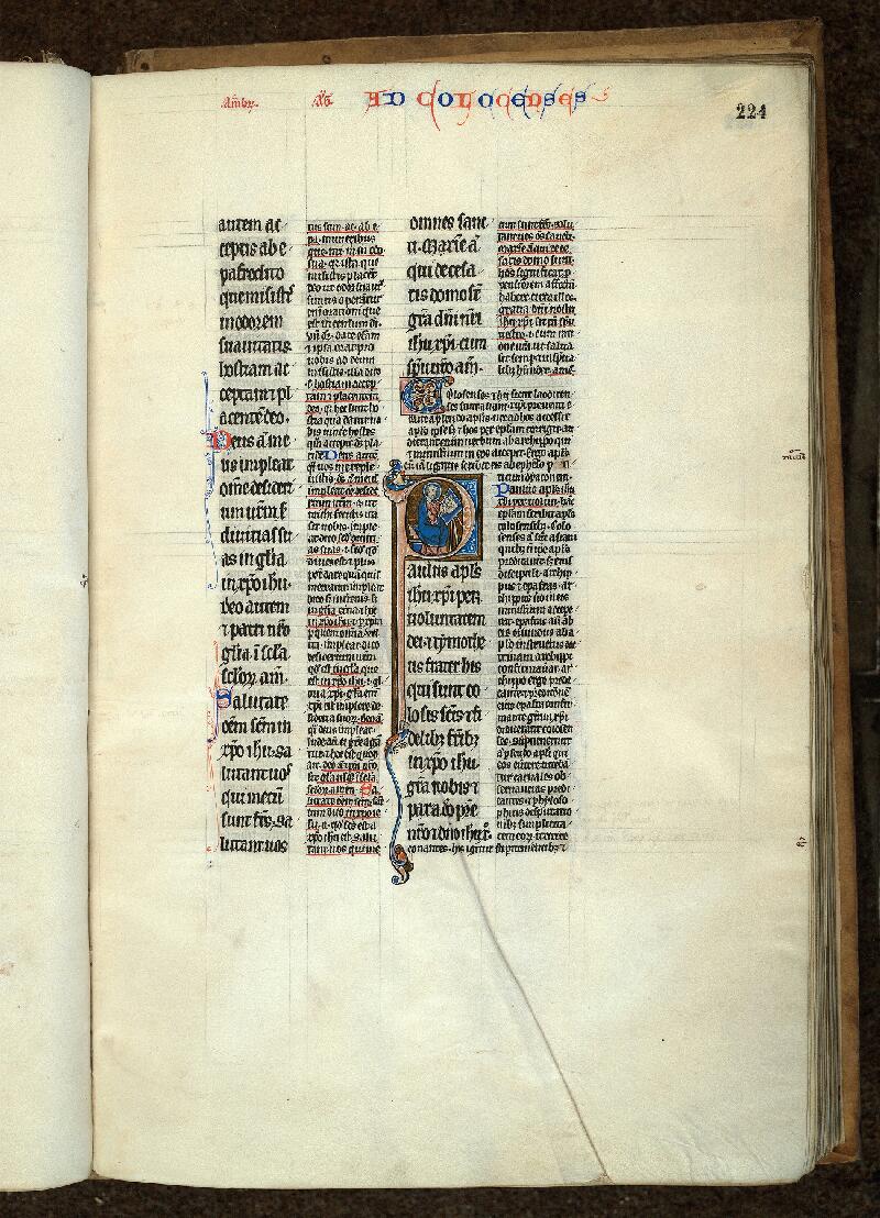 Douai, Bibl. mun., ms. 0018, t. II, f. 224 - vue 1
