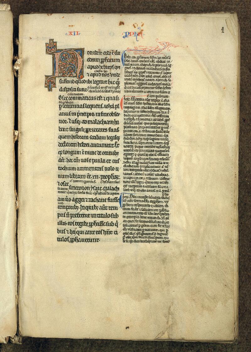 Douai, Bibl. mun., ms. 0022, t. X, f. 001 - vue 2