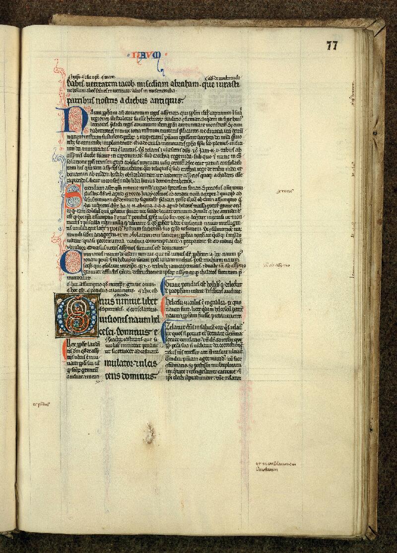 Douai, Bibl. mun., ms. 0022, t. X, f. 077 - vue 1