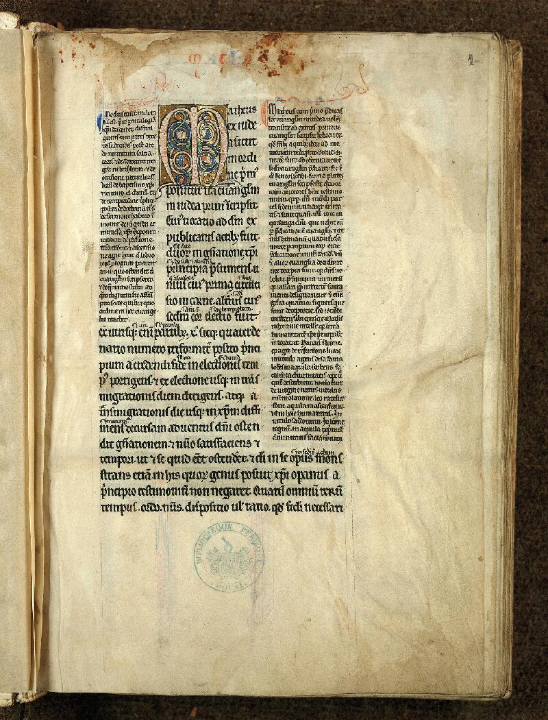 Douai, Bibl. mun., ms. 0022, t. XI, f. 001 - vue 2