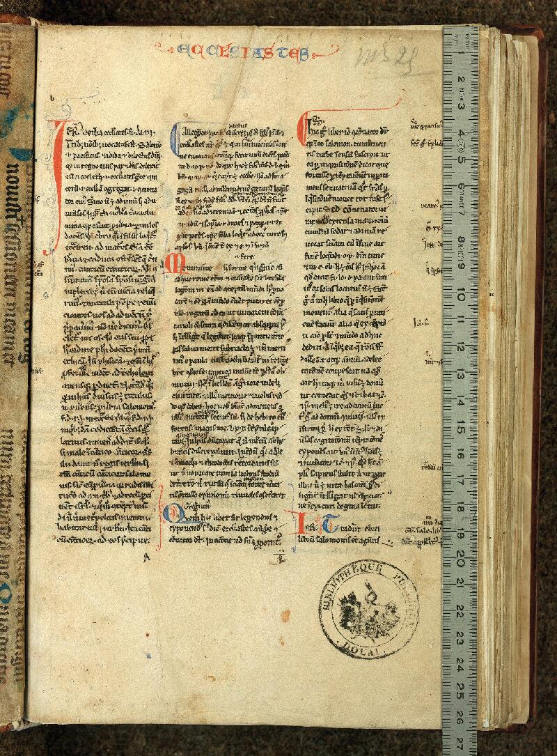 Douai, Bibl. mun., ms. 0025, p. 001 - vue 1