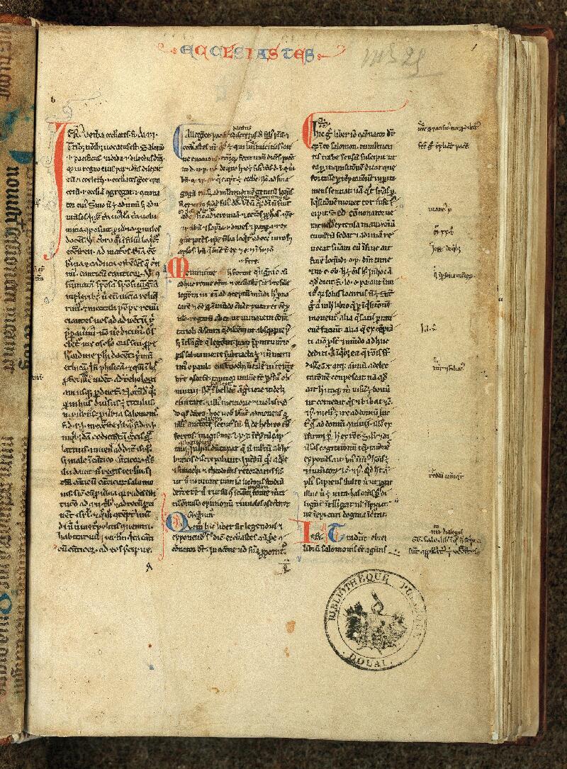 Douai, Bibl. mun., ms. 0025, p. 001 - vue 2