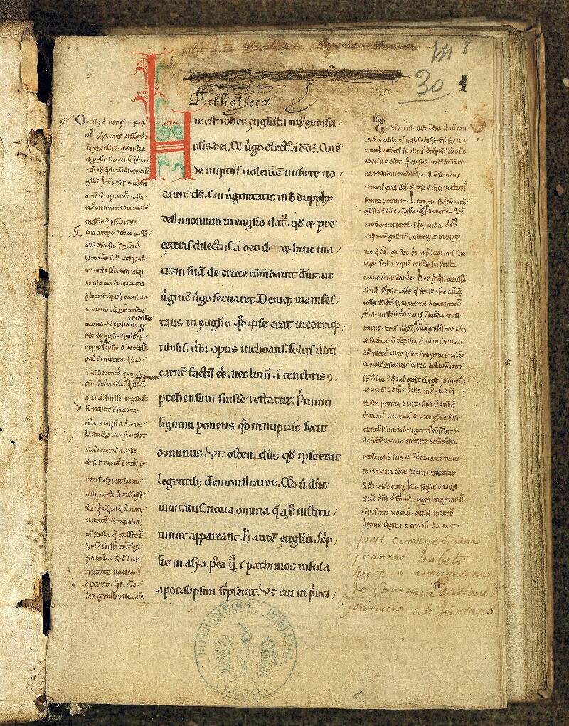 Douai, Bibl. mun., ms. 0030, f. 001 - vue 2