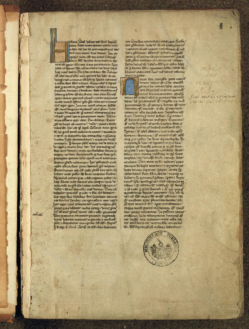 Douai, Bibl. mun., ms. 0033, f. 001 - vue 2