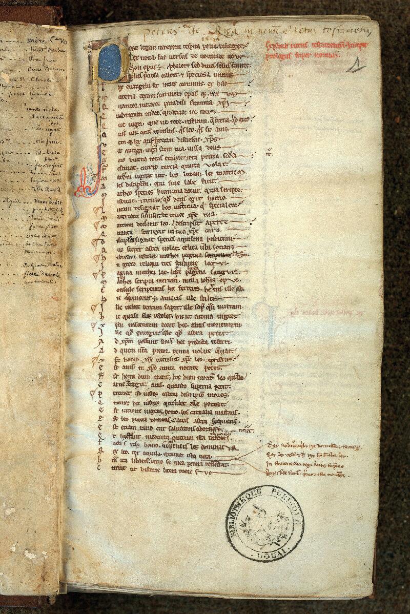 Douai, Bibl. mun., ms. 0040, f. 001 - vue 2