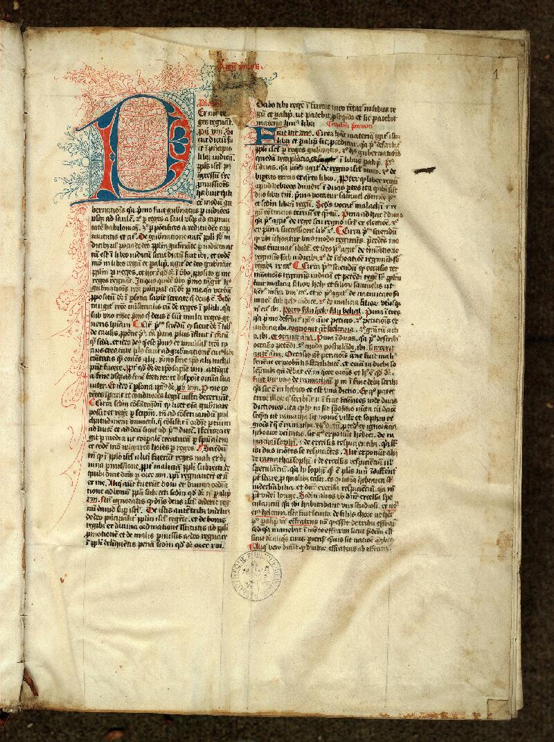 Douai, Bibl. mun., ms. 0041, t. II, f. 001 - vue 2