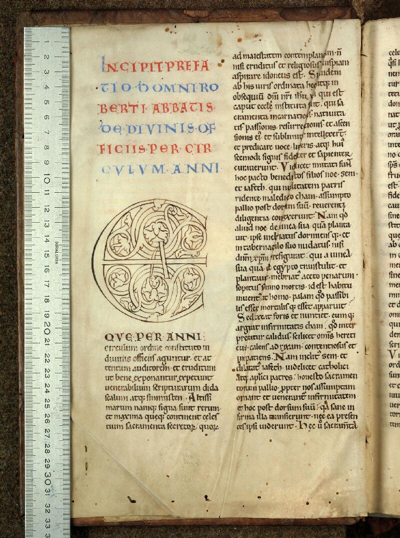 Douai, Bibl. mun., ms. 0063, f. 001v - vue 1