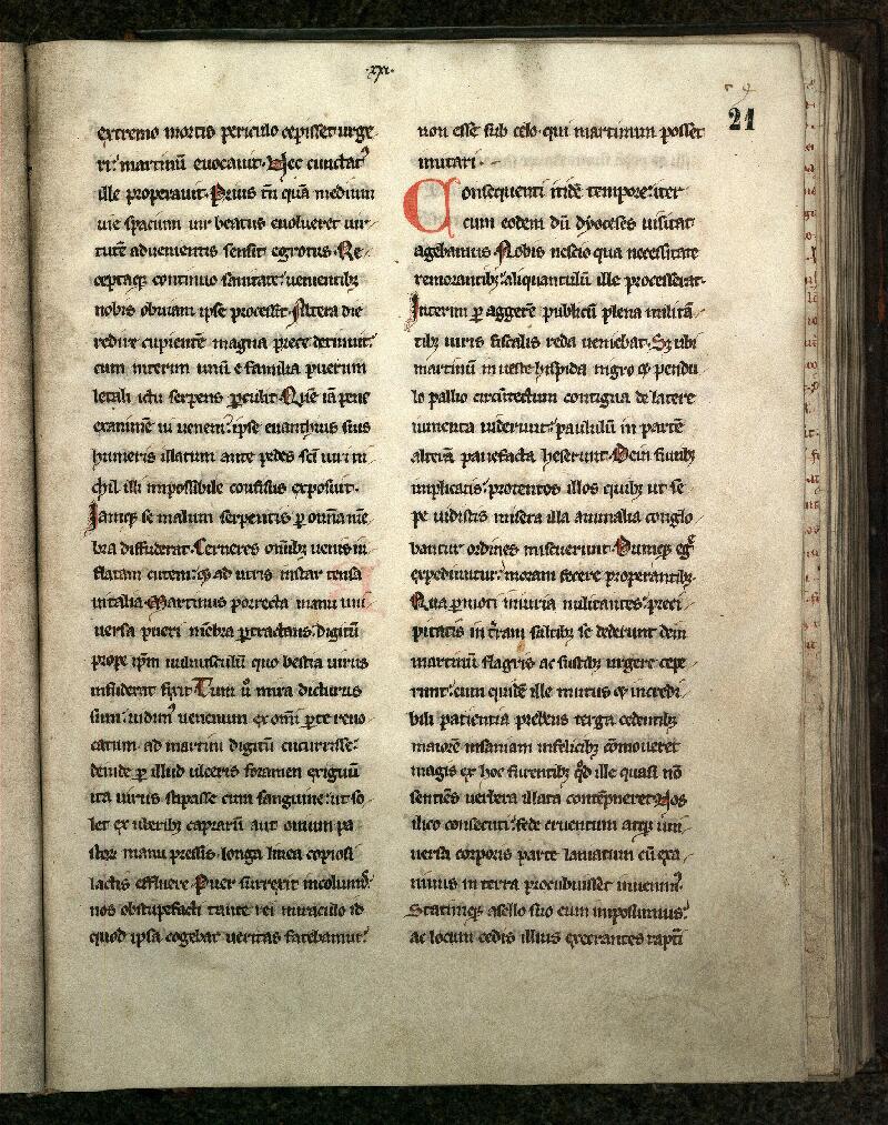 Douai, Bibl. mun., ms. 0141, f. 021 - vue 2