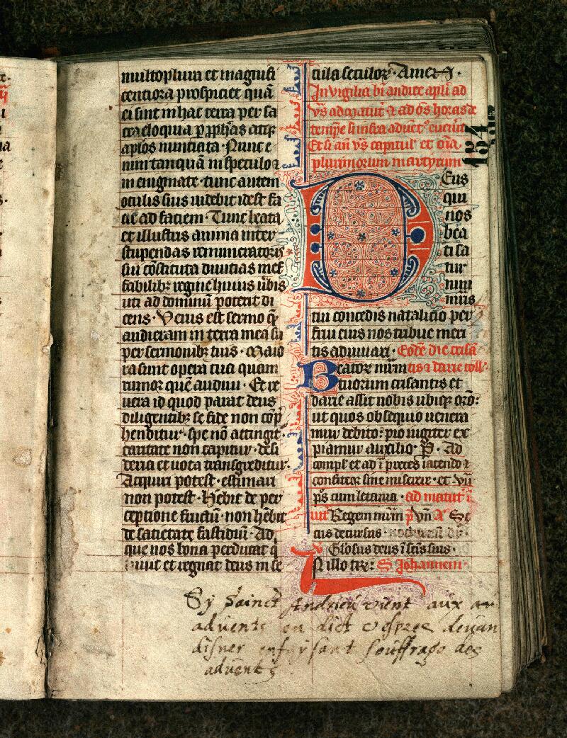 Douai, Bibl. mun., ms. 0164, t. I, f. 154