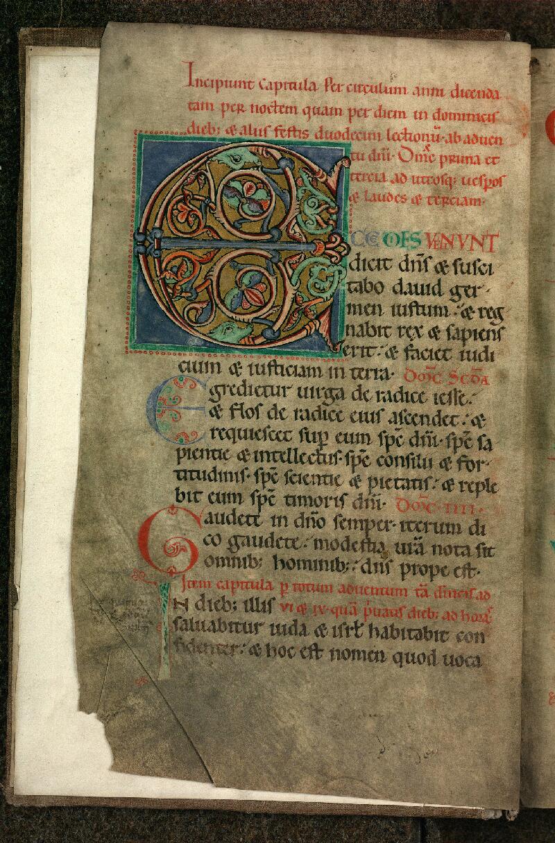 Douai, Bibl. mun., ms. 0168, f. 001v - vue 2