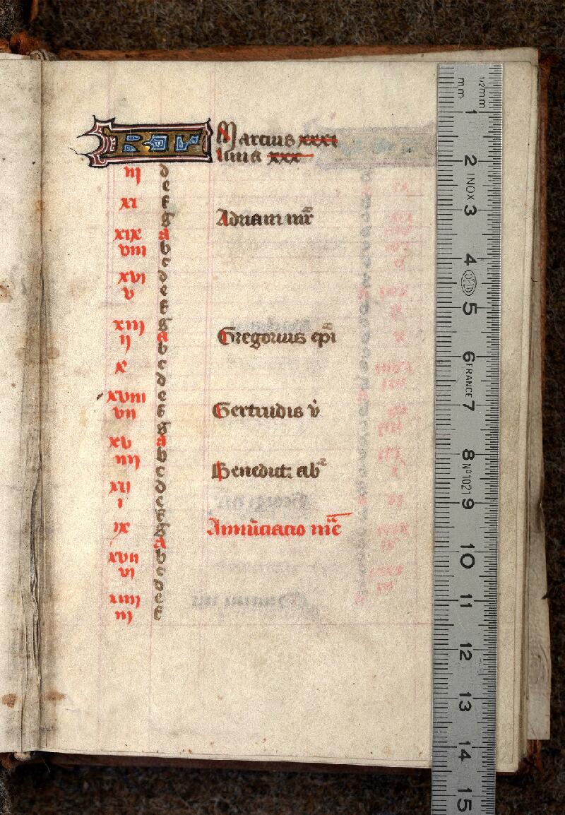 Douai, Bibl. mun., ms. 0180, f. 002 - vue 1