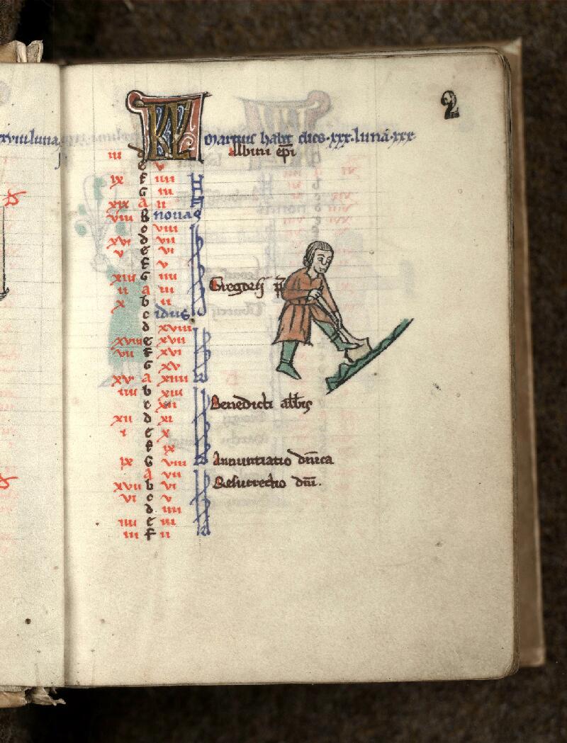 Douai, Bibl. mun., ms. 0186, f. 002 - vue 1