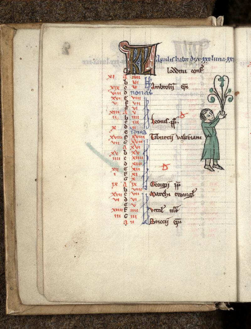 Douai, Bibl. mun., ms. 0186, f. 002v - vue 1