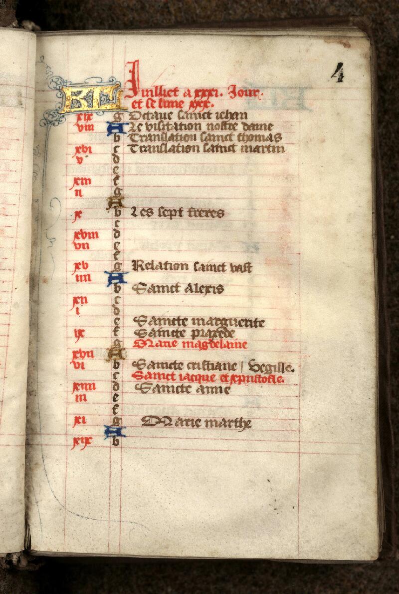 Douai, Bibl. mun., ms. 0187, f. 004 - vue 2