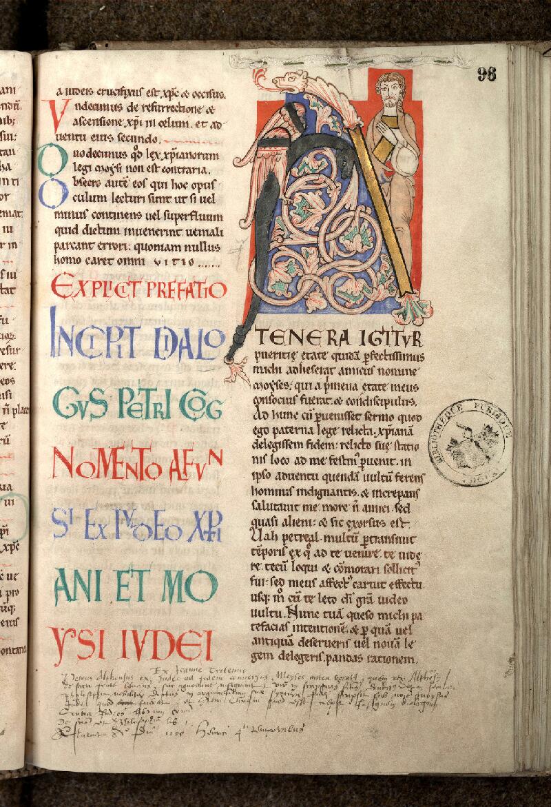 Douai, Bibl. mun., ms. 0199, f. 096 - vue 1