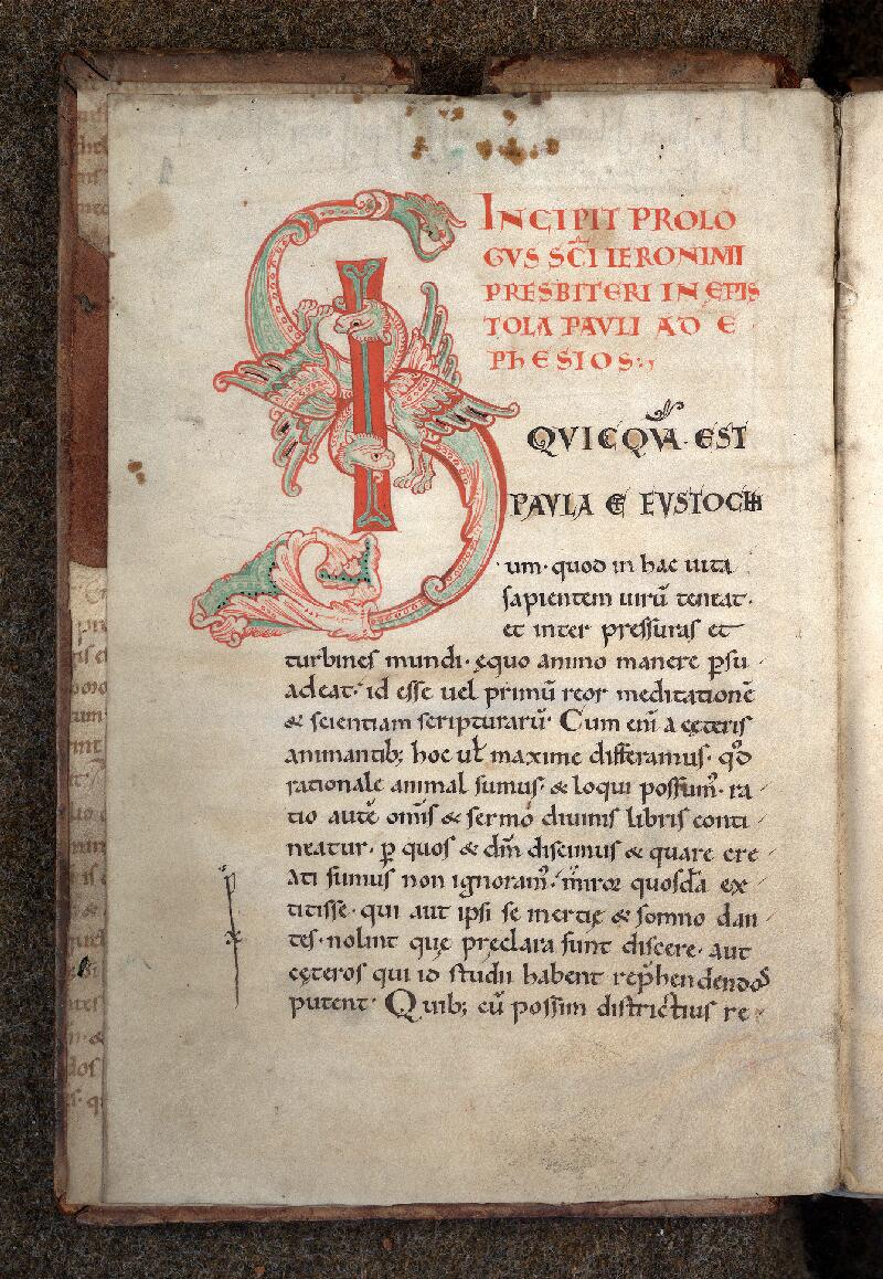 Douai, Bibl. mun., ms. 0241, f. 001v - vue 2