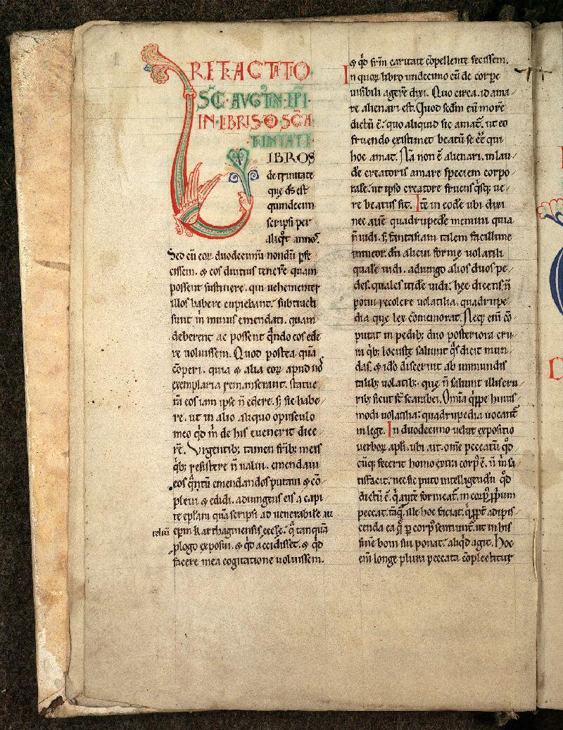 Douai, Bibl. mun., ms. 0258, f. 001v - vue 2