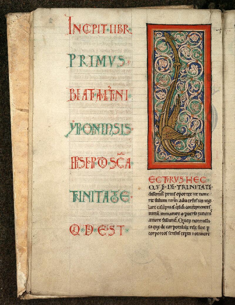 Douai, Bibl. mun., ms. 0258, f. 002v - vue 1