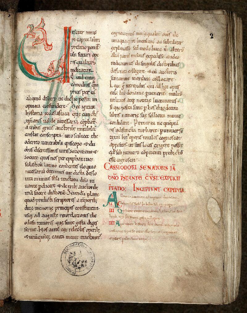 Douai, Bibl. mun., ms. 0296, f. 002 - vue 2