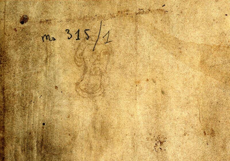 Douai, Bibl. mun., ms. 0315, t. I, contre-plat sup.