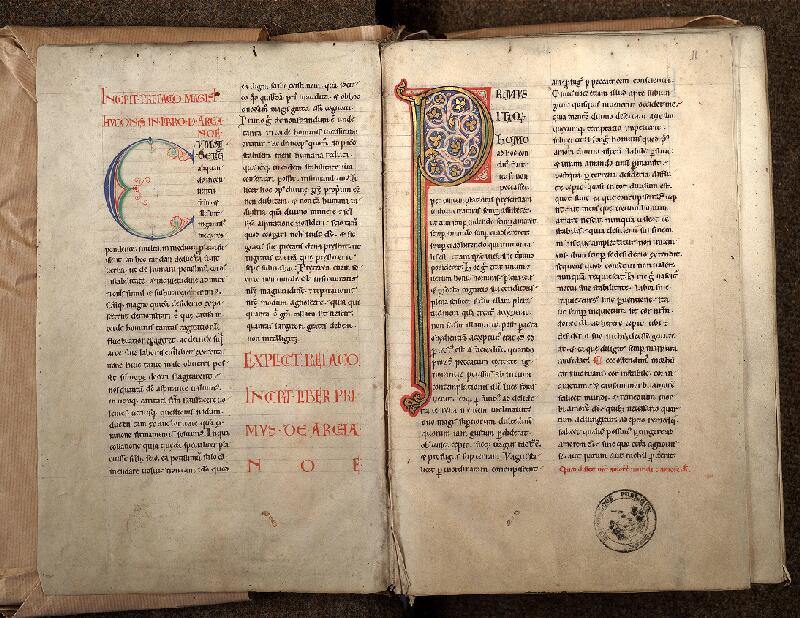 Douai, Bibl. mun., ms. 0360, A f. 001v-002 - vue 2