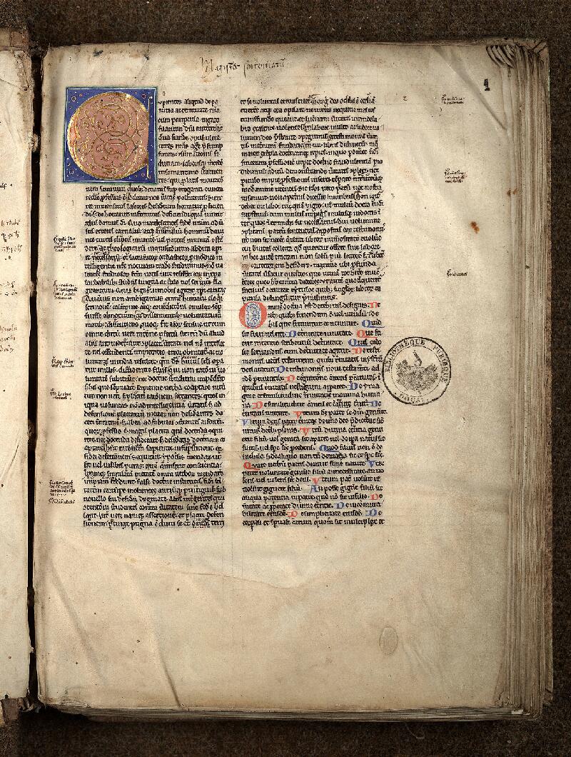 Douai, Bibl. mun., ms. 0404, f. 001 - vue 2