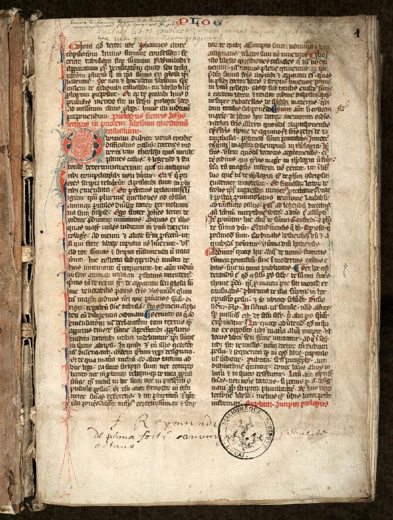 Douai, Bibl. mun., ms. 0450, f. 001 - vue 2