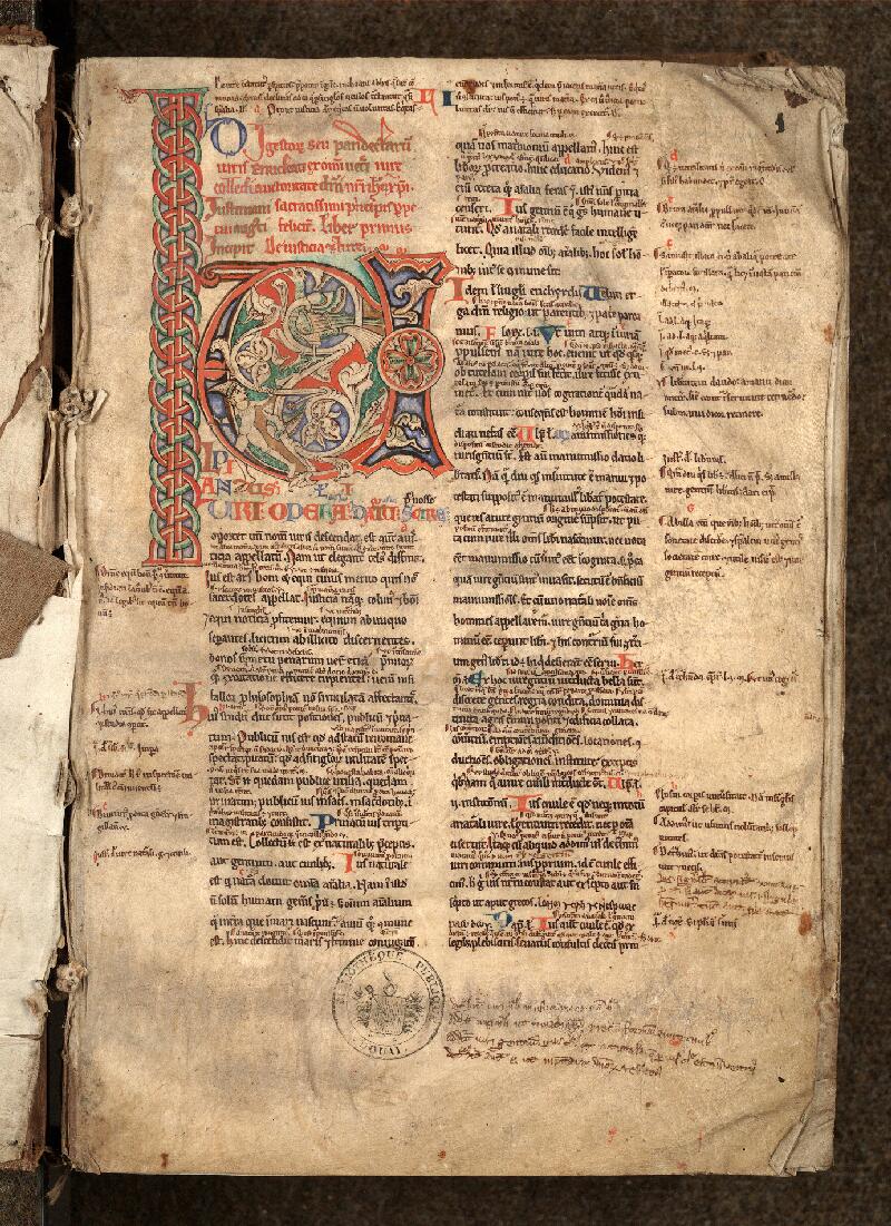 Douai, Bibl. mun., ms. 0576, f. 001 - vue 2
