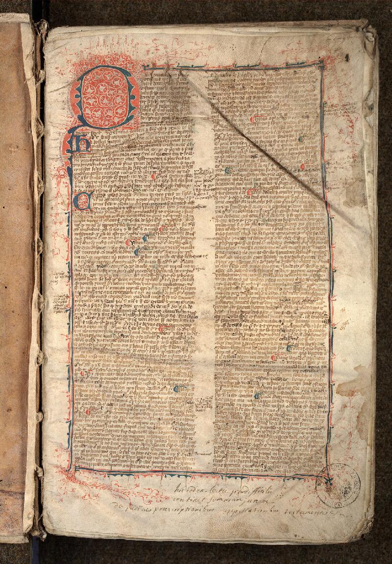 Douai, Bibl. mun., ms. 0580, f. 001 - vue 2