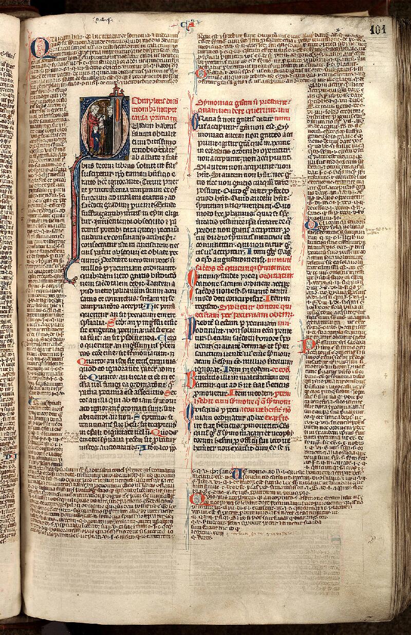 Douai, Bibl. mun., ms. 0589, f. 101 - vue 1