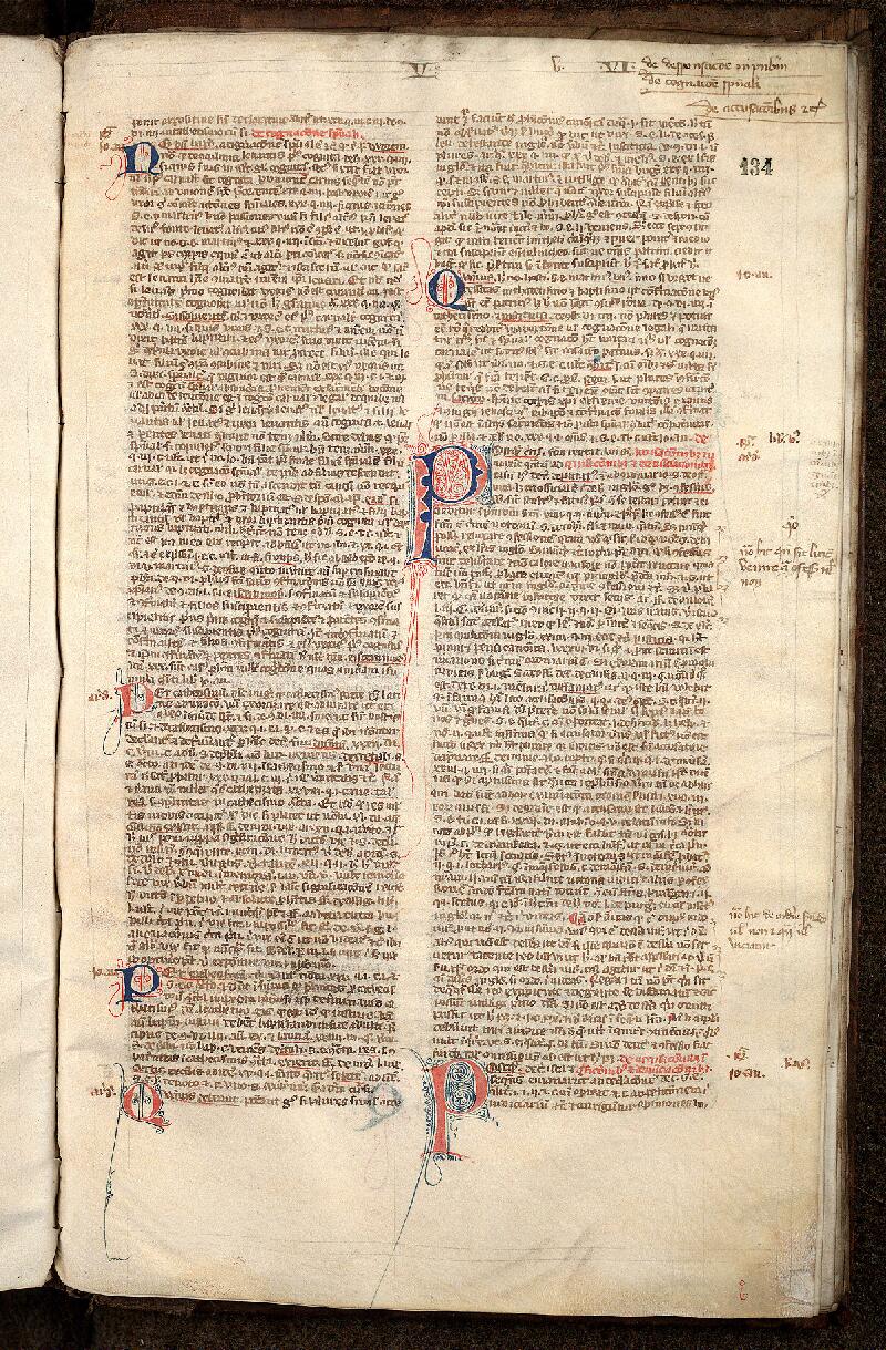 Douai, Bibl. mun., ms. 0614, f. 134 - vue 1