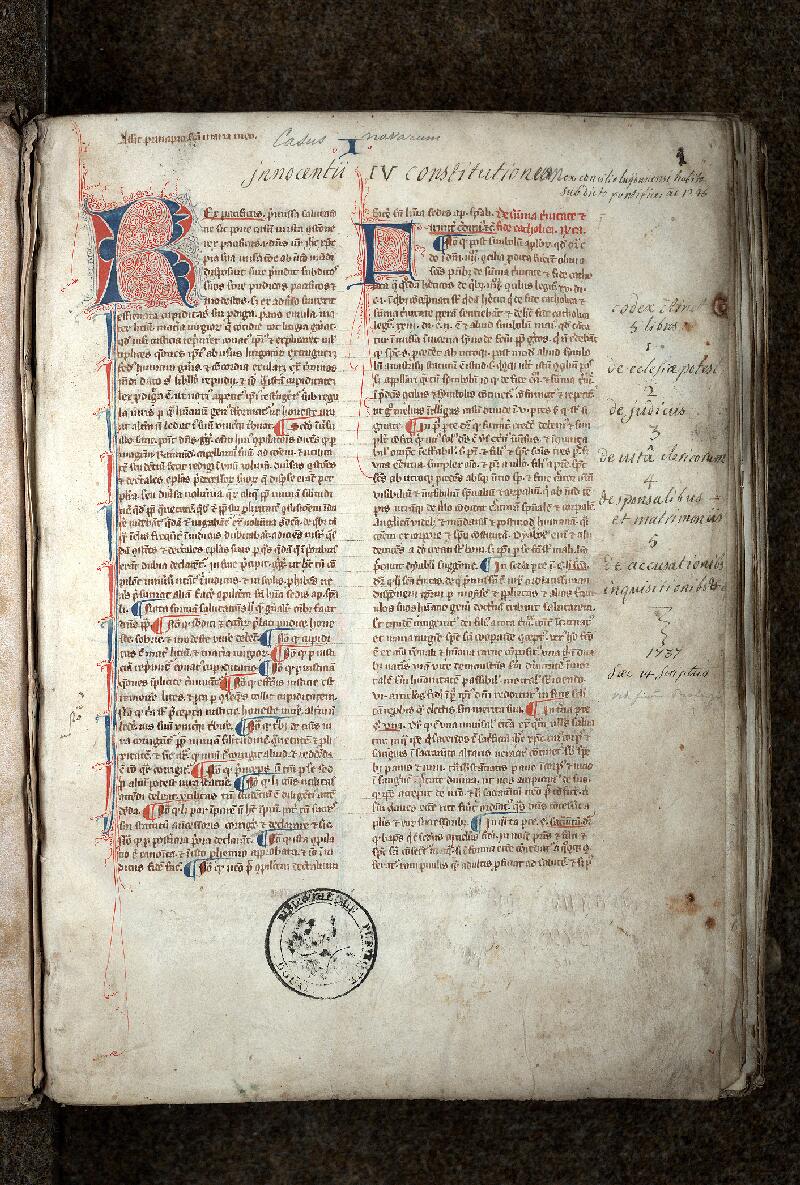 Douai, Bibl. mun., ms. 0634, f. 001 - vue 2