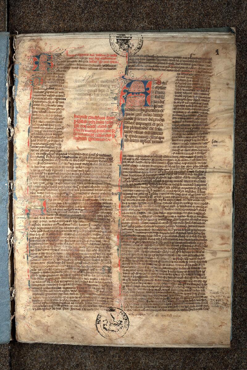 Douai, Bibl. mun., ms. 0636, f. 001 - vue 2