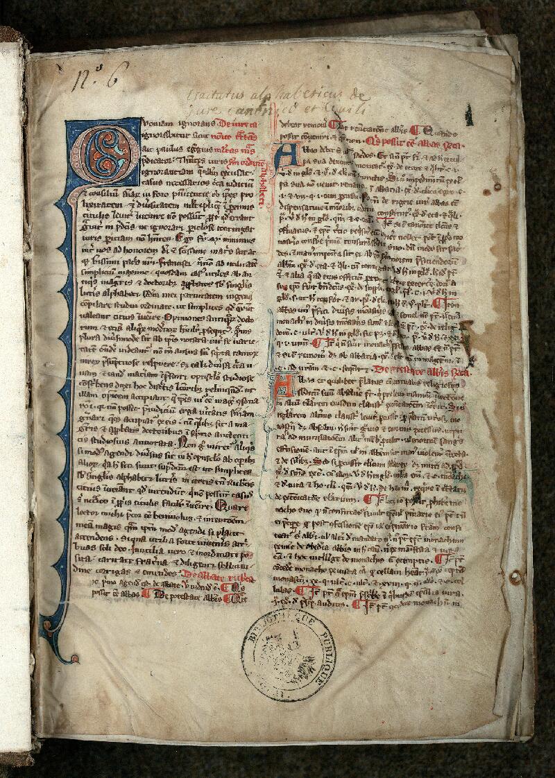 Douai, Bibl. mun., ms. 0639, f. 001 - vue 2