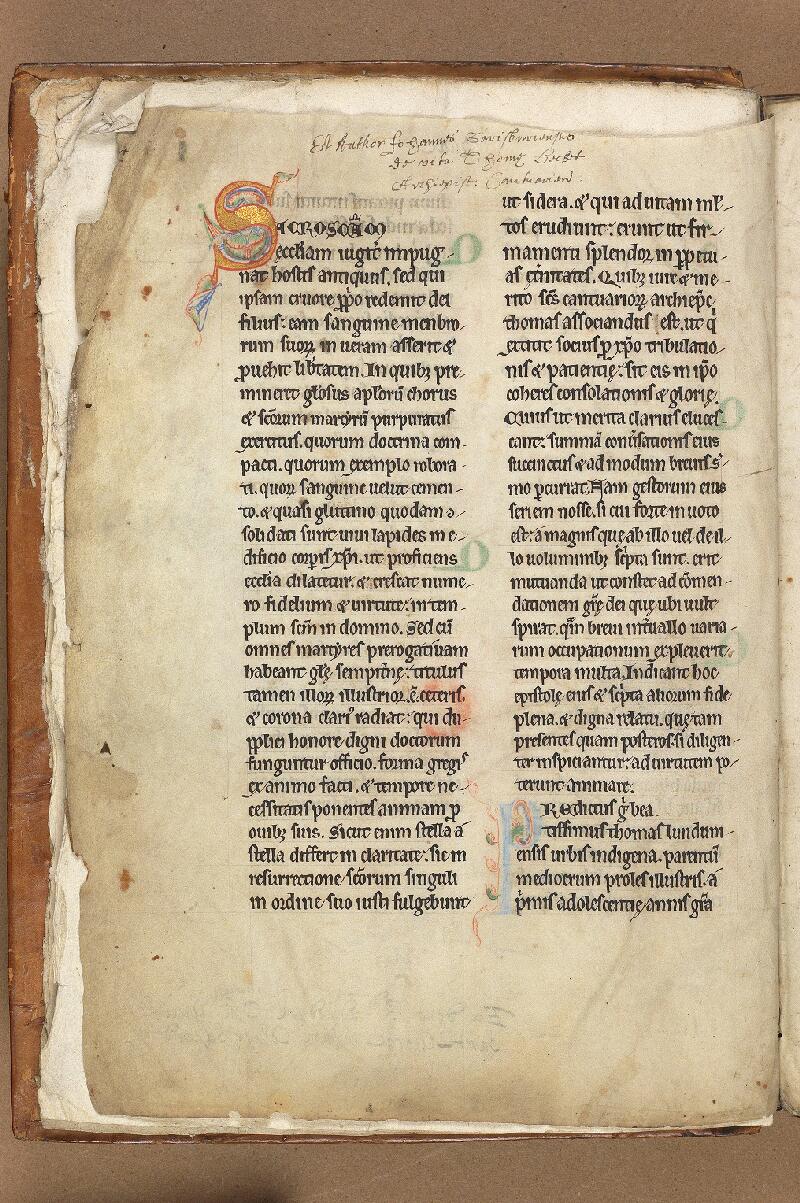 Douai, Bibl. mun., ms. 0860, f. 001v - vue 2